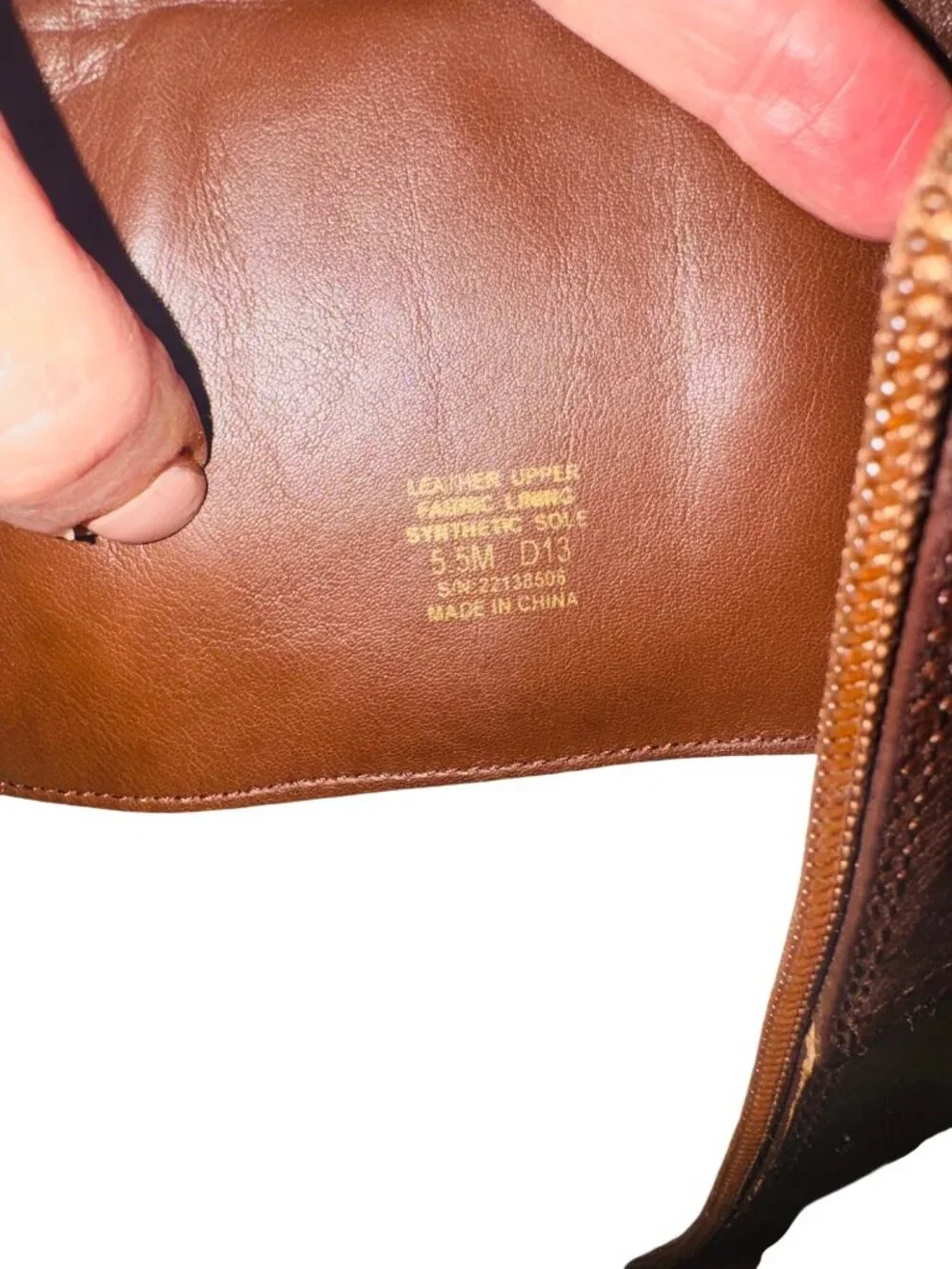 Tory Burch Kiernan Brown Leather Riding Gold Logo Boot Womens 5.5M Equestrian